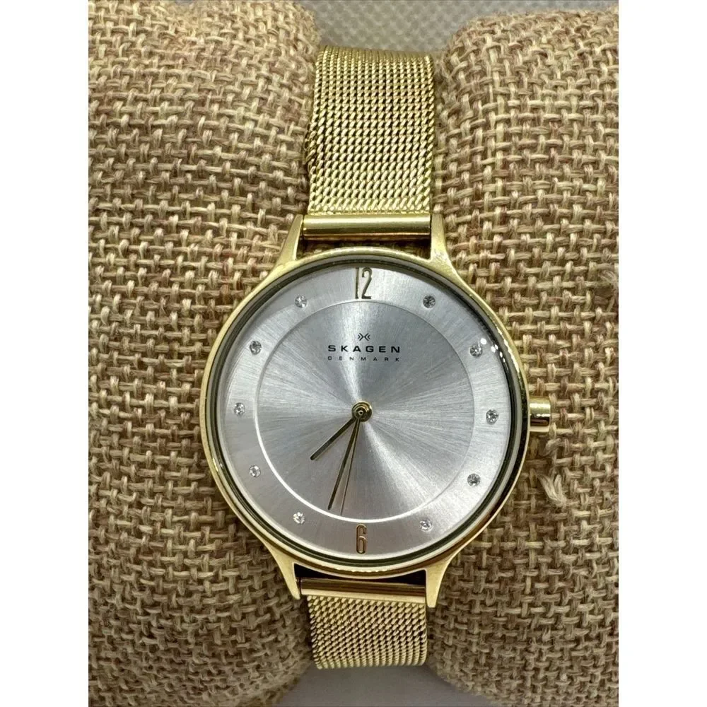 Skagen Anita Lille SKW2150 Women's Gold-Tone Stainless Steel Analog Watch JNA899